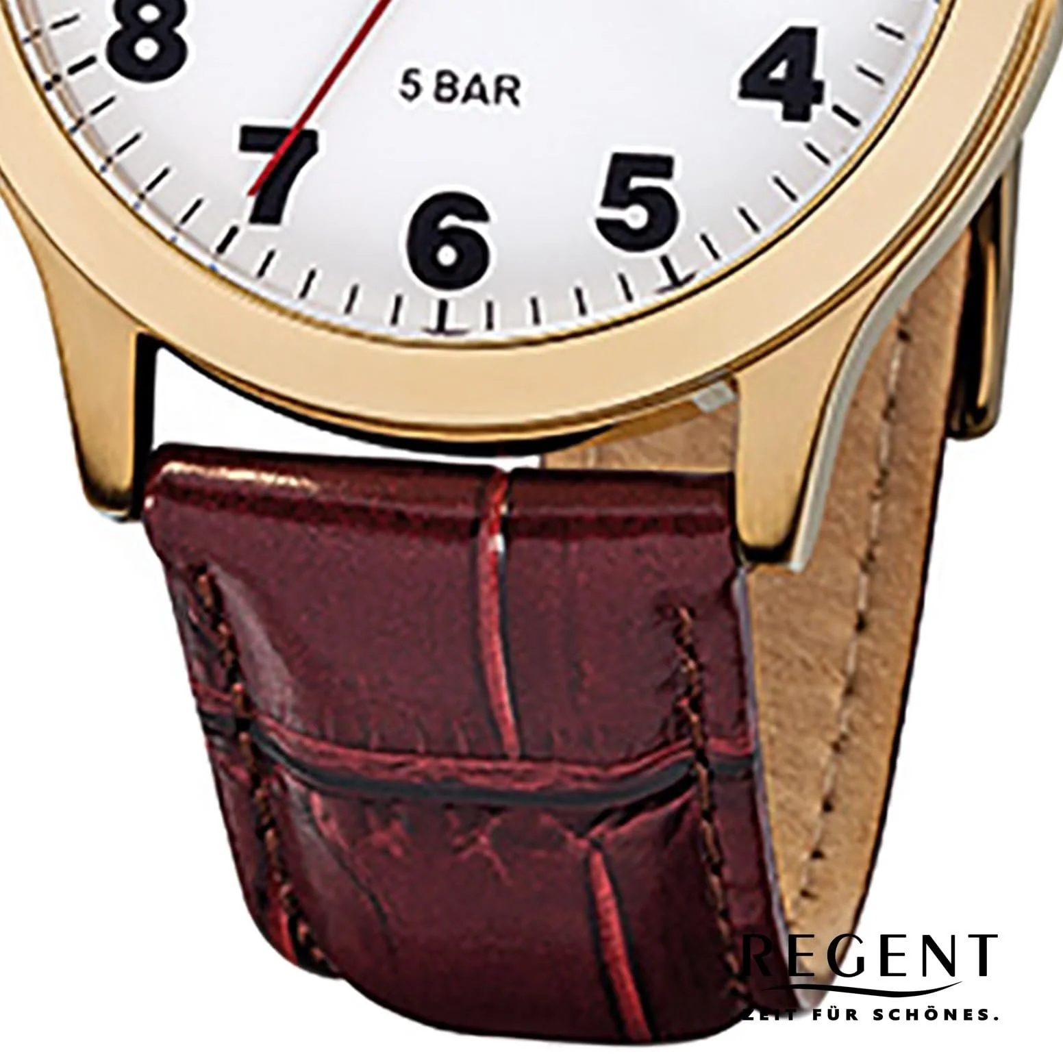 Чоловічий годинник Regent Аналоговий Шкіряний ремінець, фото №3