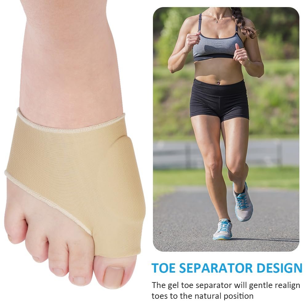 Шкарпетки для корекції великого пальця стопи ACWOO, 2 пари, великі, для полегшення болю у пальцях ніг, фото №8