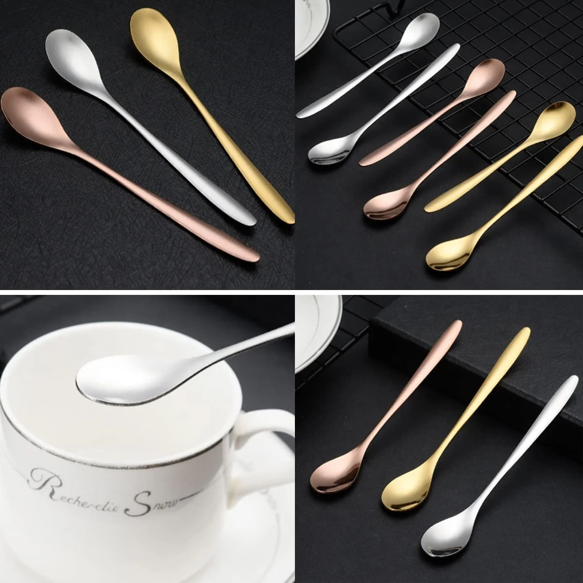 Набір десертних ложок з нержавіючої сталі 30 шт., фото №4