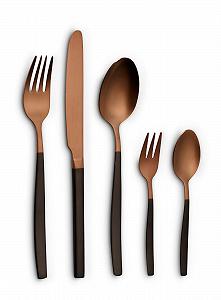 Купить Набор столовых приборов Echtwerk Positano Due Bronze/Black Edition, 20 предметов, на 4 персоны, матовый 18/10, нержавеющая сталь, бронзовый/черный - Фото 1 Набор столовых приборов Echtwerk Positano Due Bronze/Black Edition, 20 предметов, на 4 персоны, матовый 18/10, нержавеющая сталь, бронзовый/черный - Фото 1