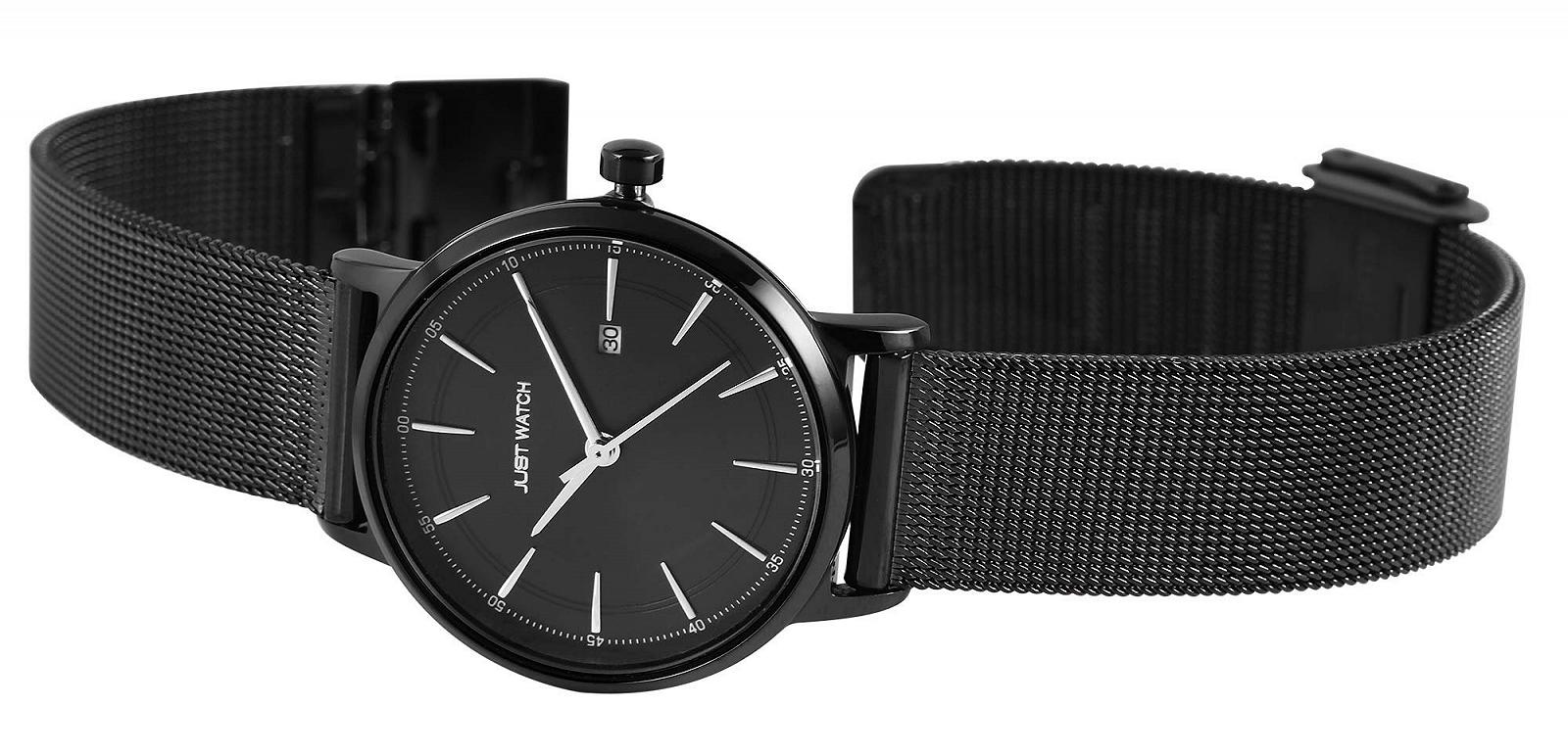 Женские часы Just Watch Миланский ремешок JW10083, нержавеющая сталь, дата, аналоговый, кварцевый, фото №3