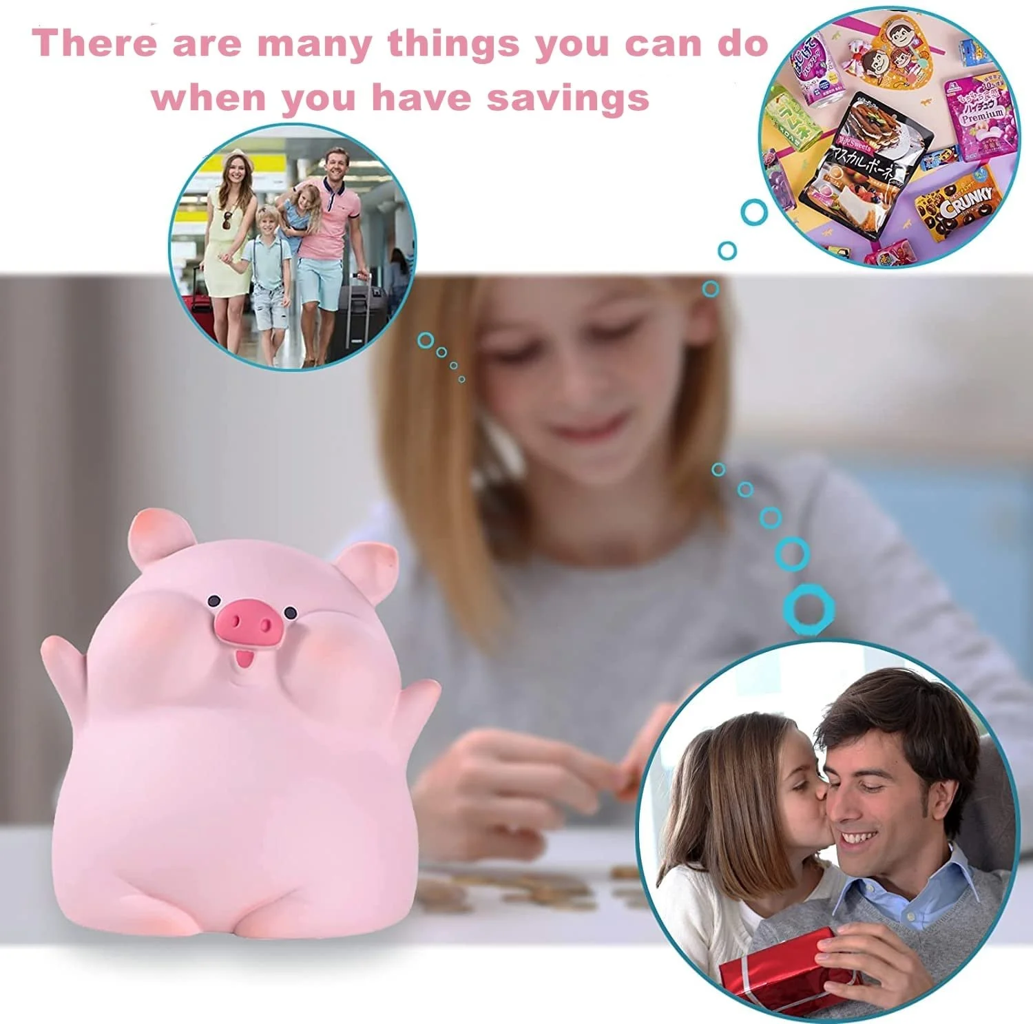 Скарбничка WLHBF Каваї Пластикова велика, фото №3