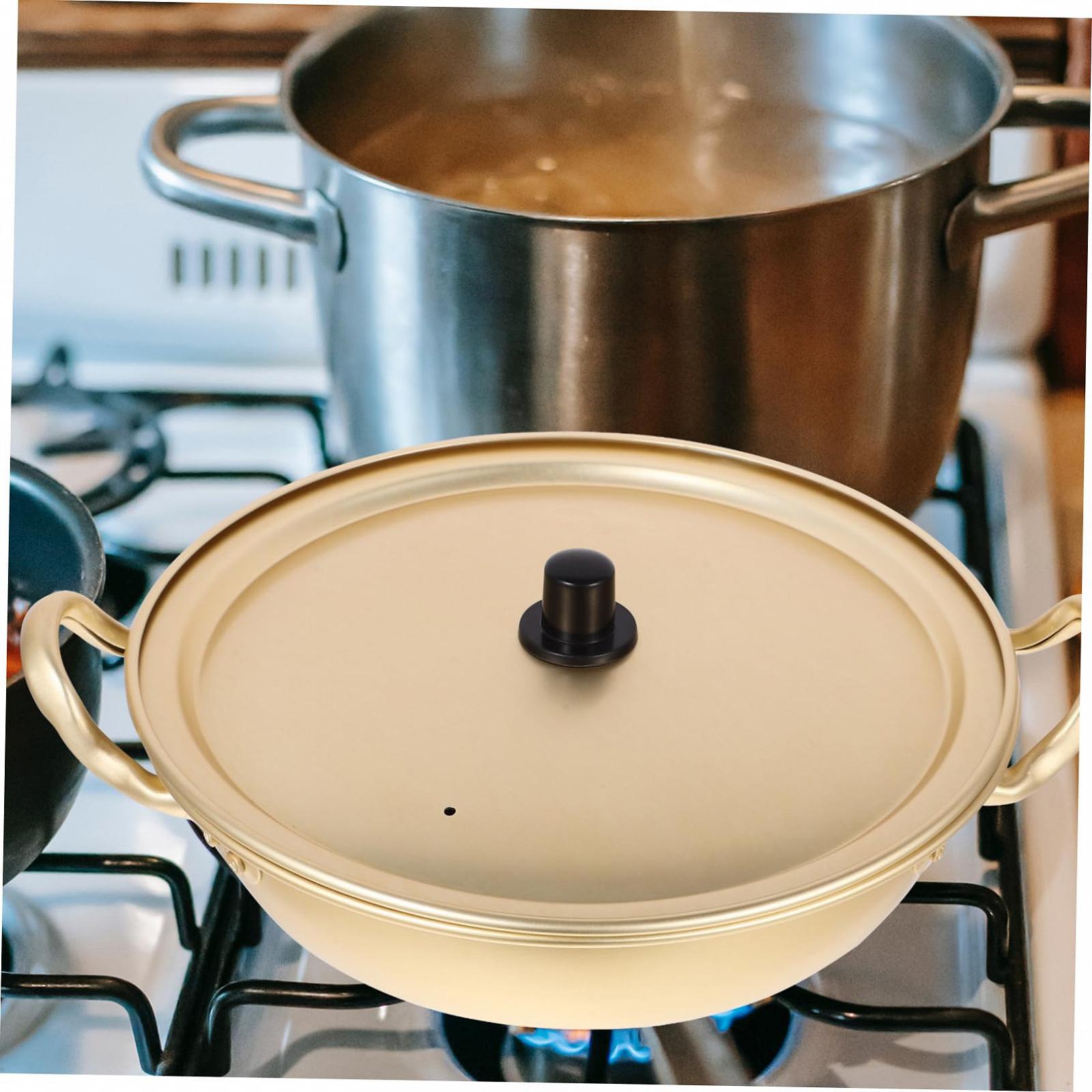 Кастрюля BESTonZON Korean Ramen Pot Набор кастрюль Алюминий Жёлтый, фото №6