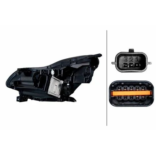 Фара основная HELLA 1LX 013 930-641 для RENAULT, правая, фото №2