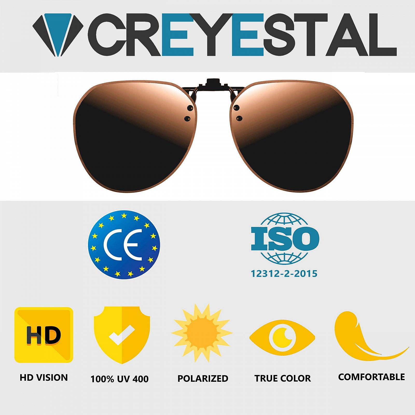 Поляризовані сонцезахисні окуляри-накладки CREYESTAL, фото №5