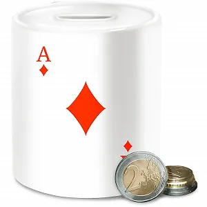 Скарбничка Гральна карта Туз Керамічна - Фото 1