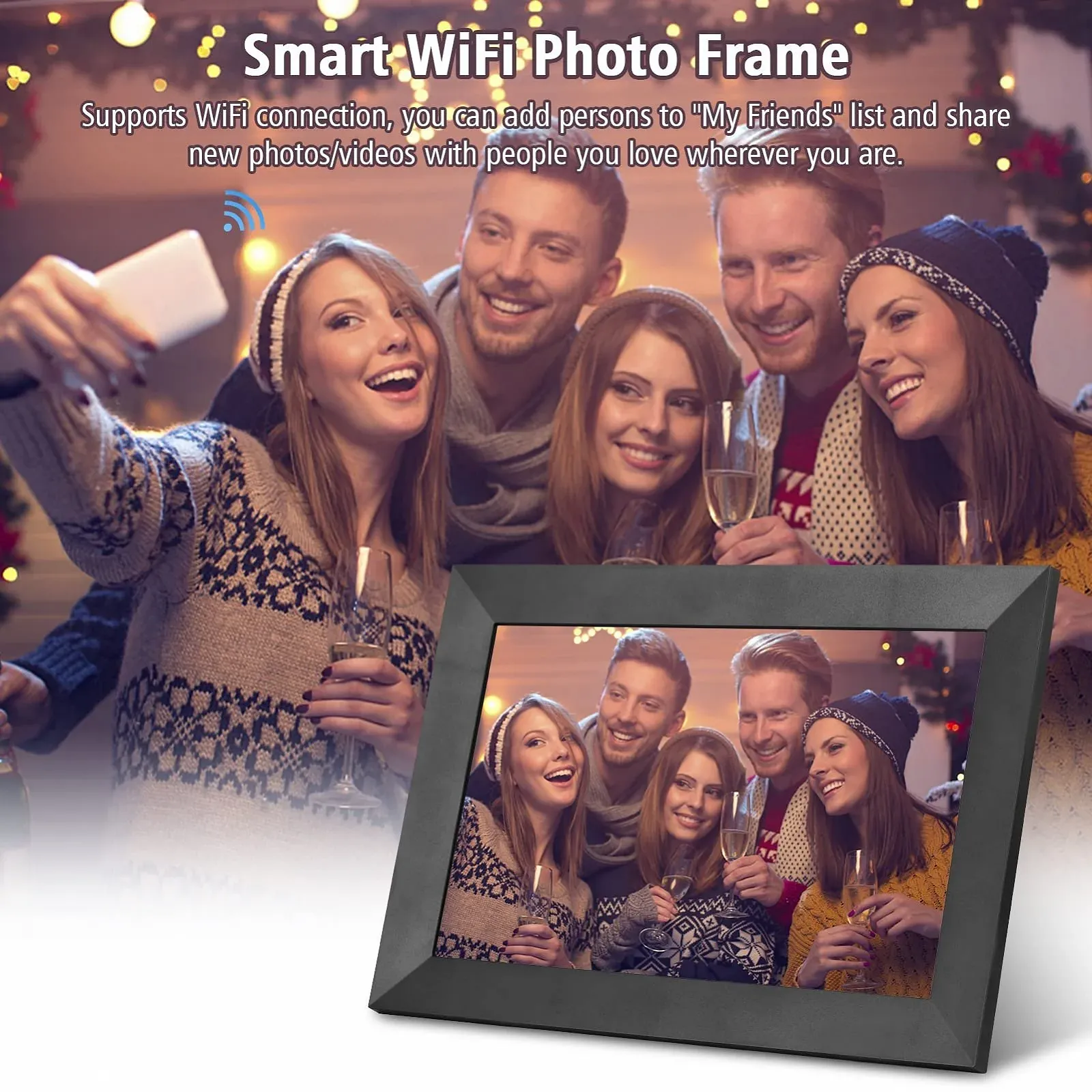 Цифровая фоторамка Andoer 10.1 Inch WLAN IPS Touchscreen 1280 x 800 1080P Video 16GB Auto Rotation, фото №8 Цифровая фоторамка Andoer 10.1 Inch WLAN IPS Touchscreen 1280 x 800 1080P Video 16GB Auto Rotation, фото №8