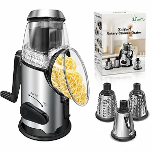 Ручна Тертка-Млин для Сиру з Ручкою, 3 Змінні Лезай - Фото 1