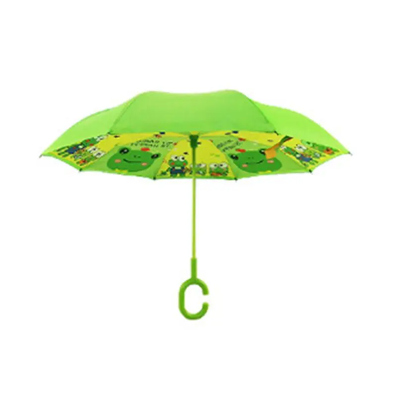 Детский зонт наоборот Up-Brella Frog Зеленый, фото №4 Детский зонт наоборот Up-Brella Frog Зеленый, фото №4