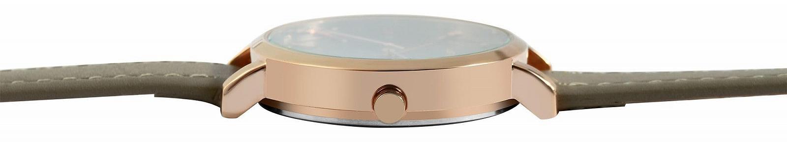 Женские часы Just Watch Ремешок из кожи Черный/Серебряный, фото №2