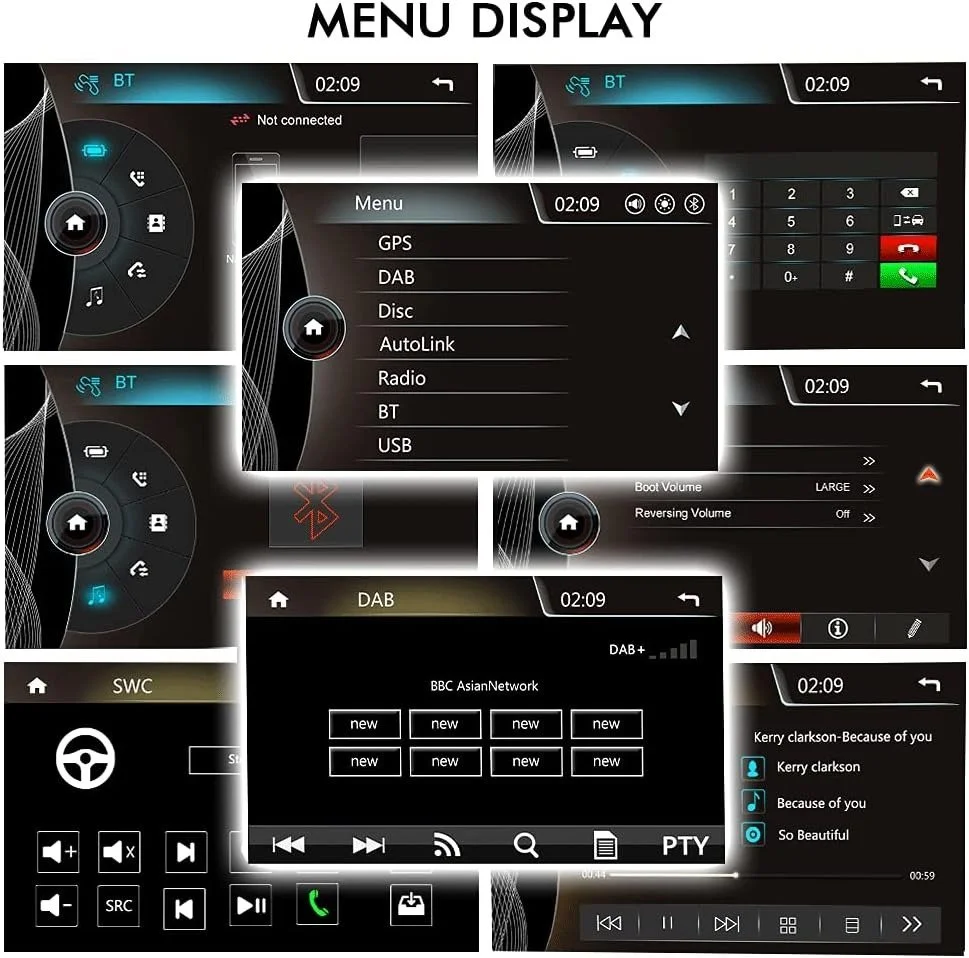 Автомагнітола SWTNVIN Car Radio for BMW E46 M3 Rover 75 MG ZT / 7'' / SD / USB / WI-FI / GPS / Bluetooth / Black, фото №6 Автомагнітола SWTNVIN Car Radio for BMW E46 M3 Rover 75 MG ZT / 7'' / SD / USB / WI-FI / GPS / Bluetooth / Black, фото №6