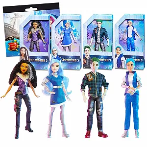 Лялька Disney Zombies Набір Disney Zombies 3 з Зед, Еддісон, Ей-спен і Вілла плюс наклейки - Фото 1