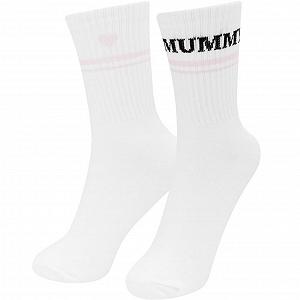 Носки Sheepworld Tennis Magic, Мамочка, размер 36-40, для женщин, белые - Фото 1