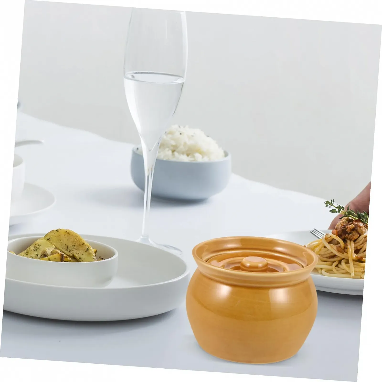 Набор керамических горшков Cabilock 4 шт. с крышками, фото №8