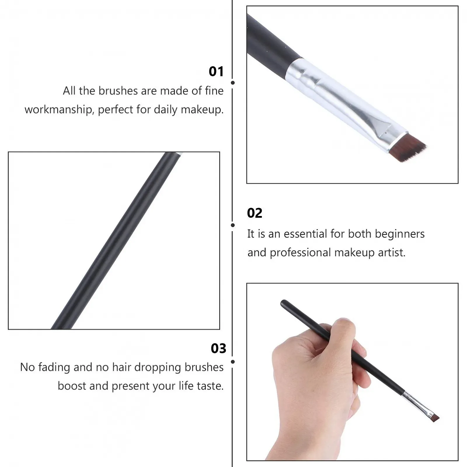 Пензель для брів Beaupretty Angled, фото №2