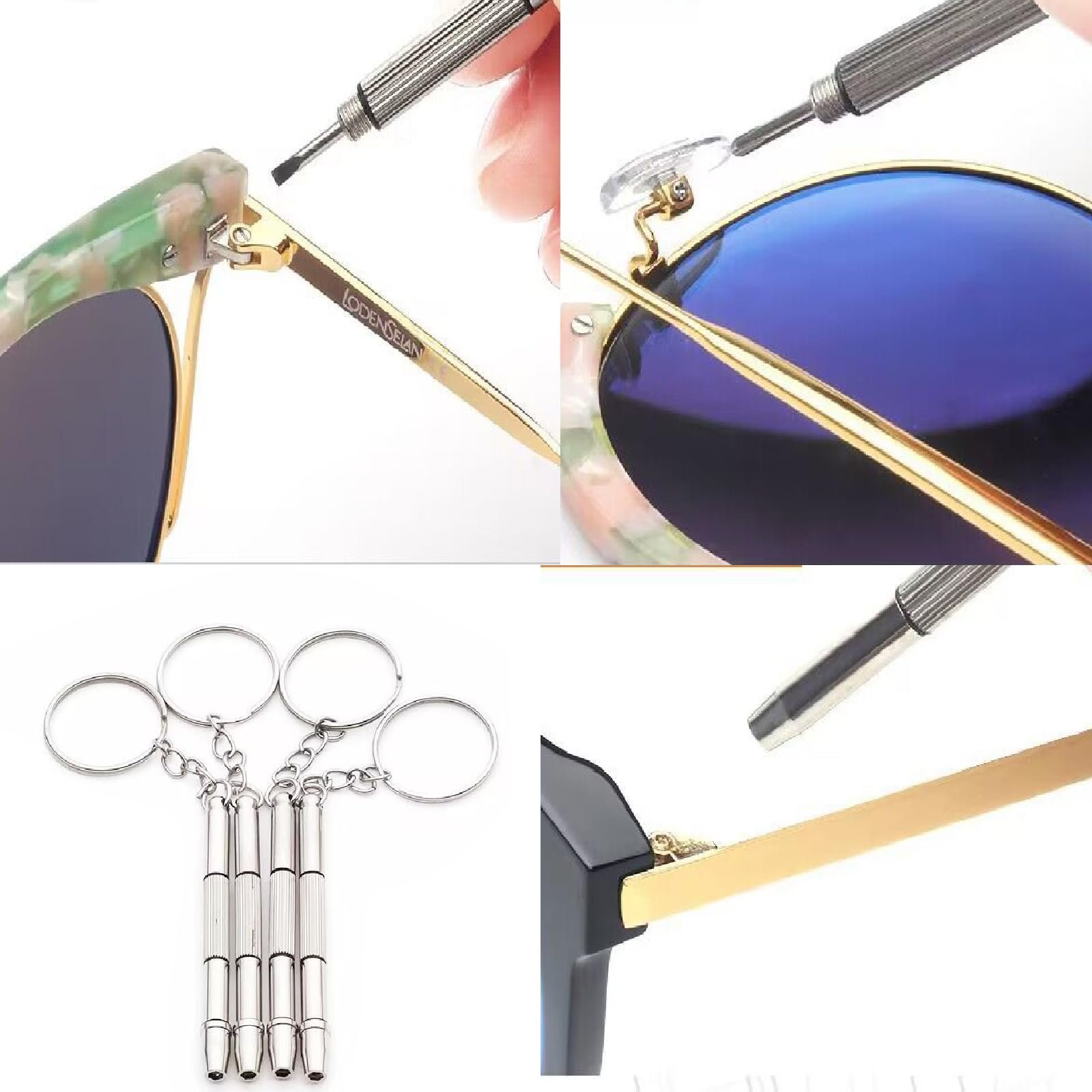 Набір викруток з кільцем Stainless Steel для ремонту окулярів 8 шт., фото №3 Набір викруток з кільцем Stainless Steel для ремонту окулярів 8 шт., фото №3