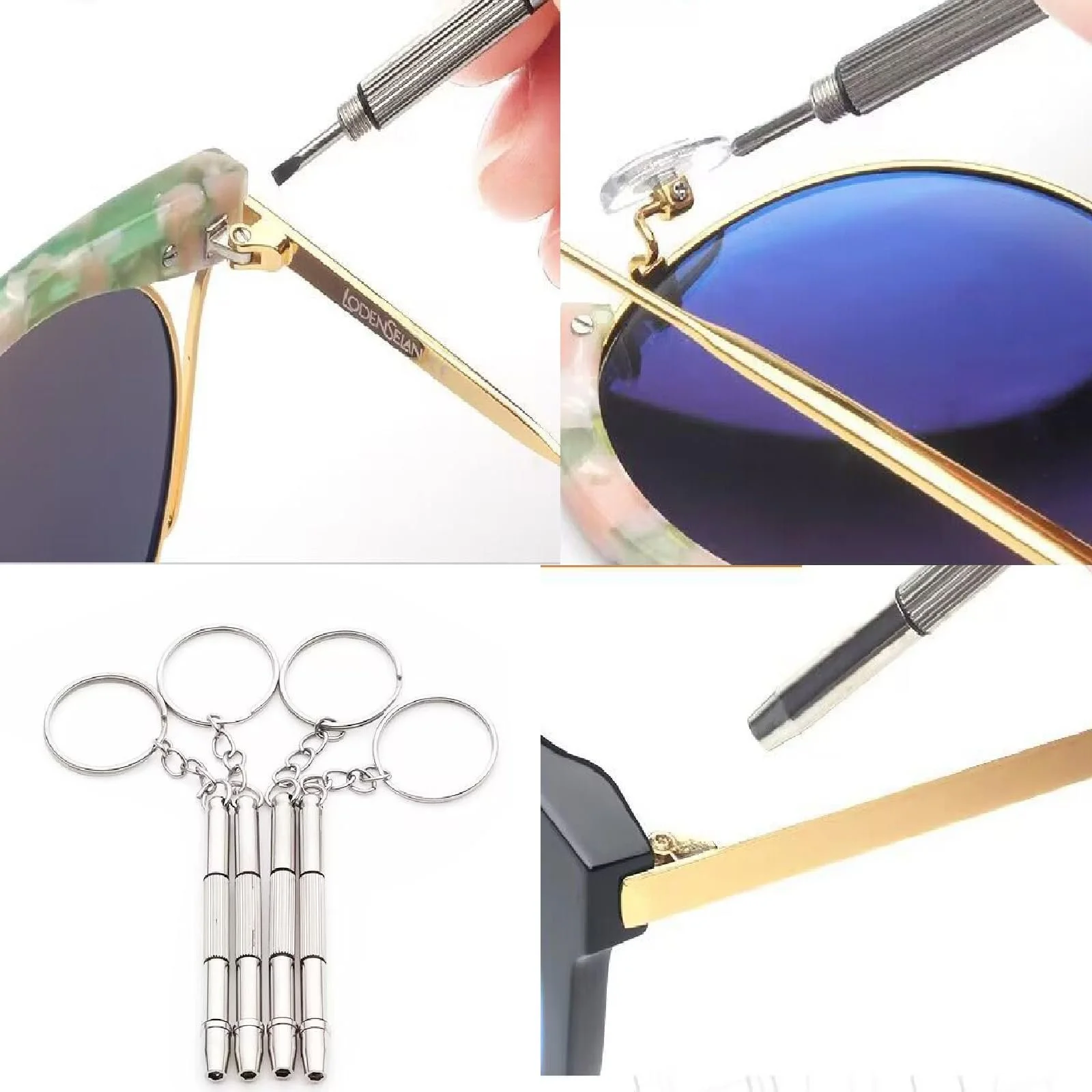 Набор отверток с кольцом Stainless Steel для ремонта очков 8 шт., фото №3