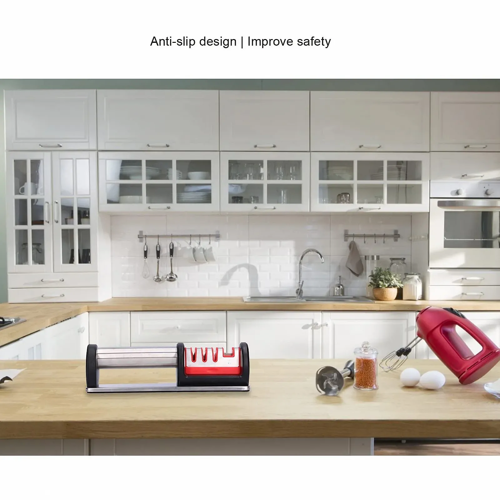 Точило для ножів 4-ступінчасте Нержавіюча сталь, фото №7 Точило для ножів 4-ступінчасте Нержавіюча сталь, фото №7