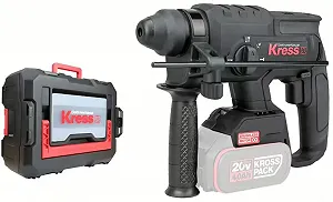 Перфоратор Kress акумуляторний KUC60.91 / 20В / 2.0 Дж / SDS+ / Bare Tool / Чорний - Фото 1