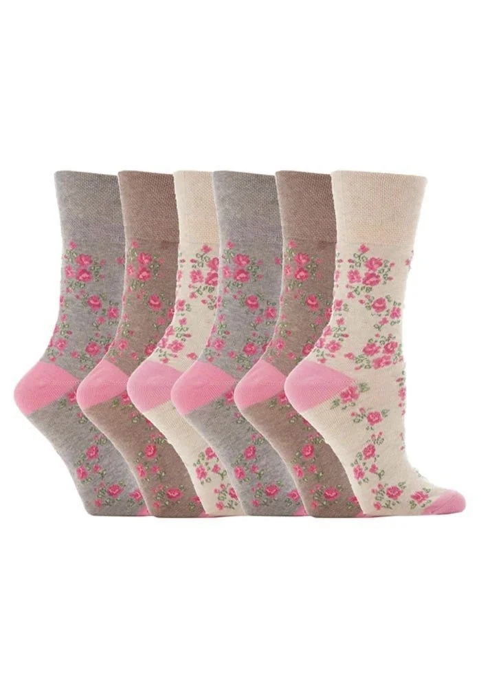 Шкарпетки Gentle Grip S 6 пар Жіночі еластичні шкарпетки, 37-42 EU Смугасті шкарпетки, Gg33, фото №1