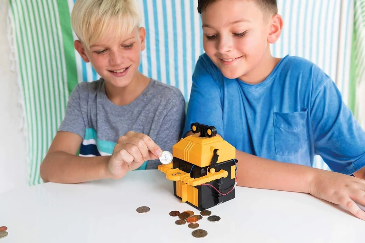 Скарбничка 4M Kids Robotix 403422 робот механічна, фото №2