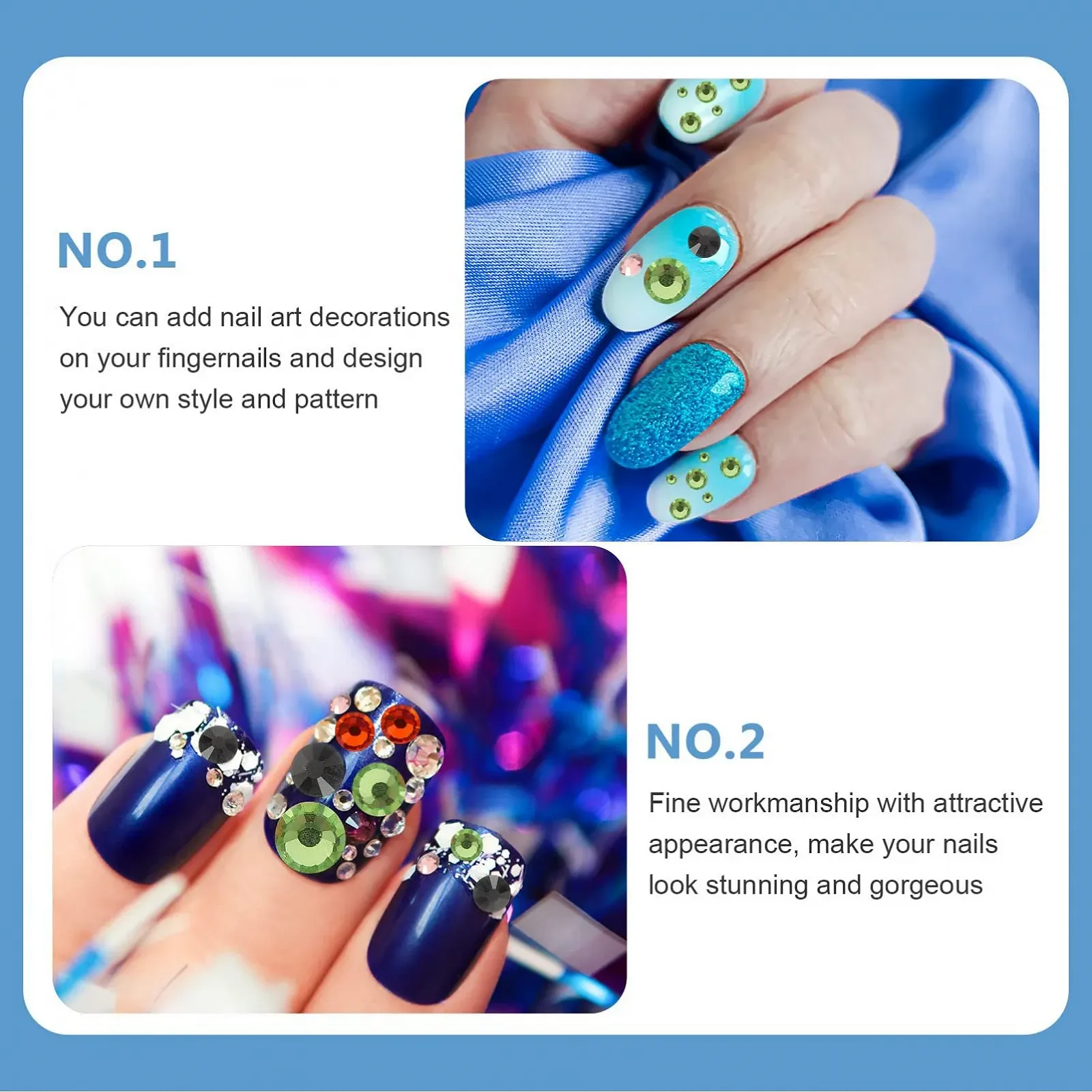 Набор Аксессуаров со Стразами Healeved, 4 шт., для Маникюра, Блестки, Подвески, Бриллианты для Ногтей, Искусственные Ногти, Хрустальные Стразы, Стеклянные, Разноцветные, фото №4 Набор Аксессуаров со Стразами Healeved, 4 шт., для Маникюра, Блестки, Подвески, Бриллианты для Ногтей, Искусственные Ногти, Хрустальные Стразы, Стеклянные, Разноцветные, фото №4