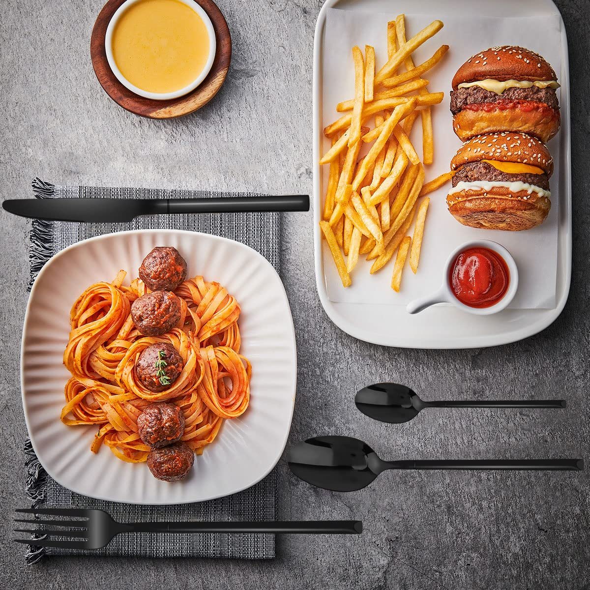 Набор серебряных столовых приборов OriGlam, из нержавеющей стали, фото №8 Набор серебряных столовых приборов OriGlam, из нержавеющей стали, фото №8