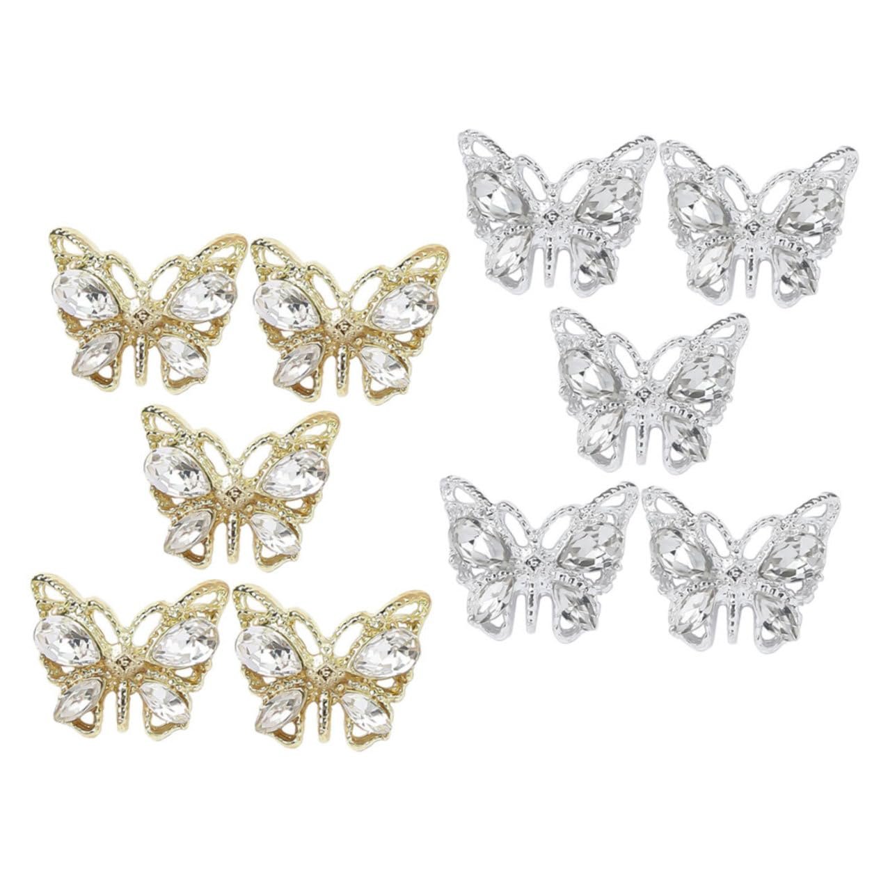 Метелики Beavorty 3D акрилові дорогоцінні камені, 10 шт, фото №1