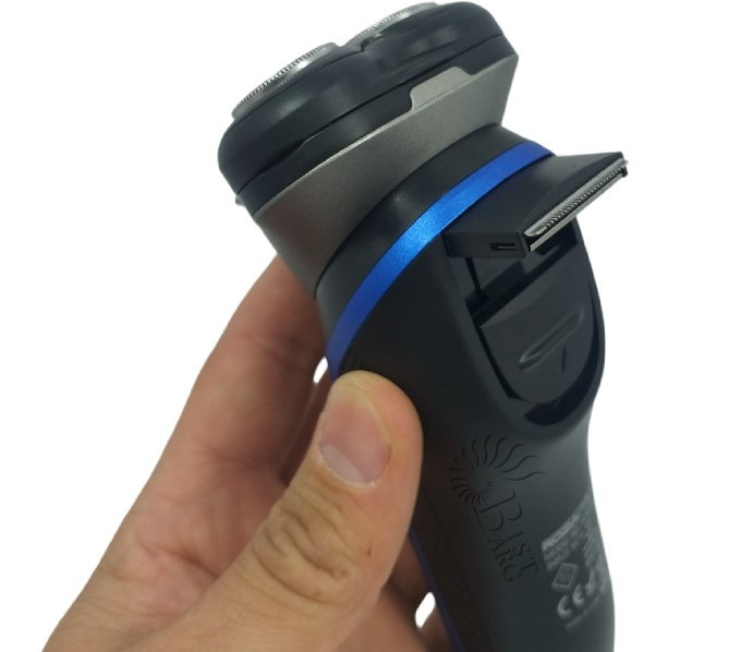 Чоловічий електричний бріт для бороди Rosia Pro HT 9535 роторна акумуляторна для чоловіків, фото №4