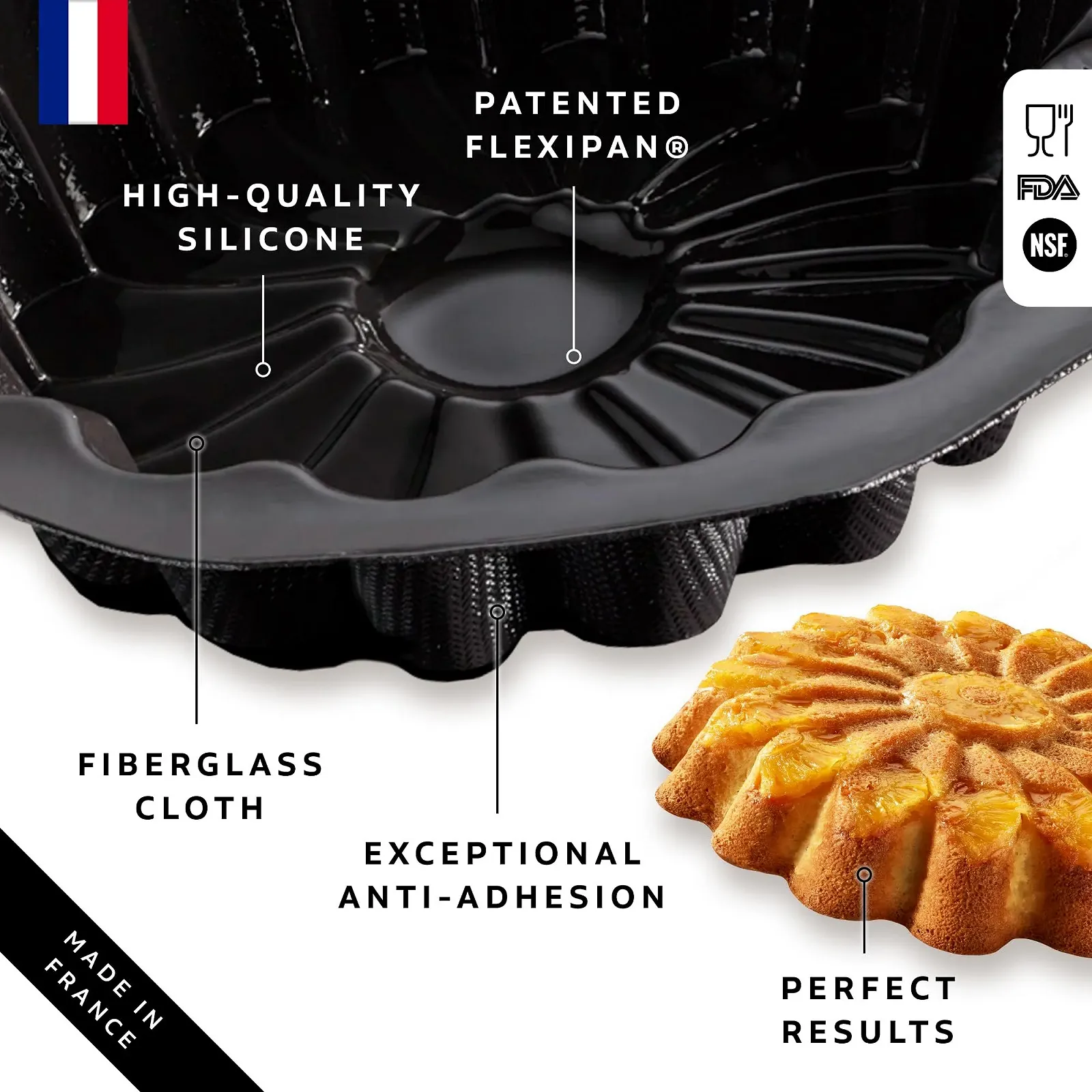 Форма для запікання Flexipan by Silpat Daisy Cake, фото №2 Форма для запікання Flexipan by Silpat Daisy Cake, фото №2