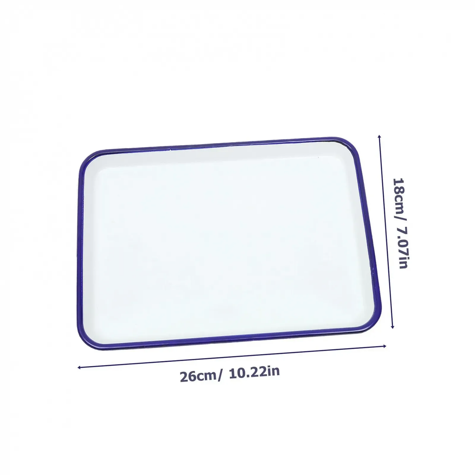 Форма для випікання емальована прямокутна термостійка глянцева, фото №2