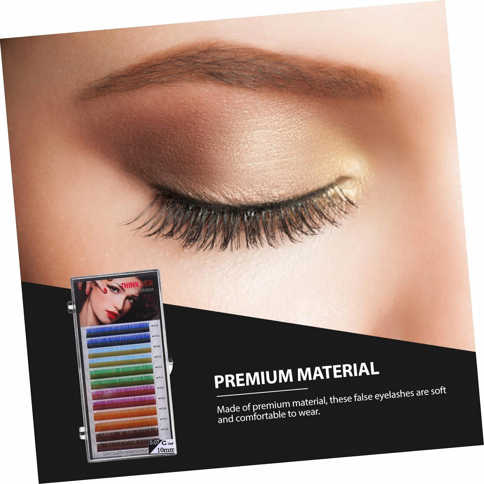 Накладні вії minkissy 3D, кольорові, 4 шт., фото №5