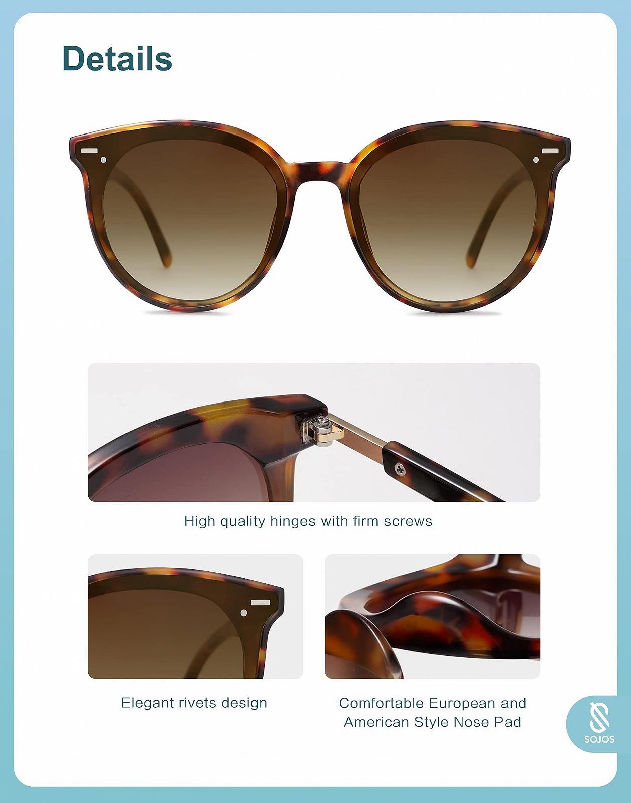 Сонцезахисні окуляри круглі SojoS Classic Retro SJ2067, фото №4