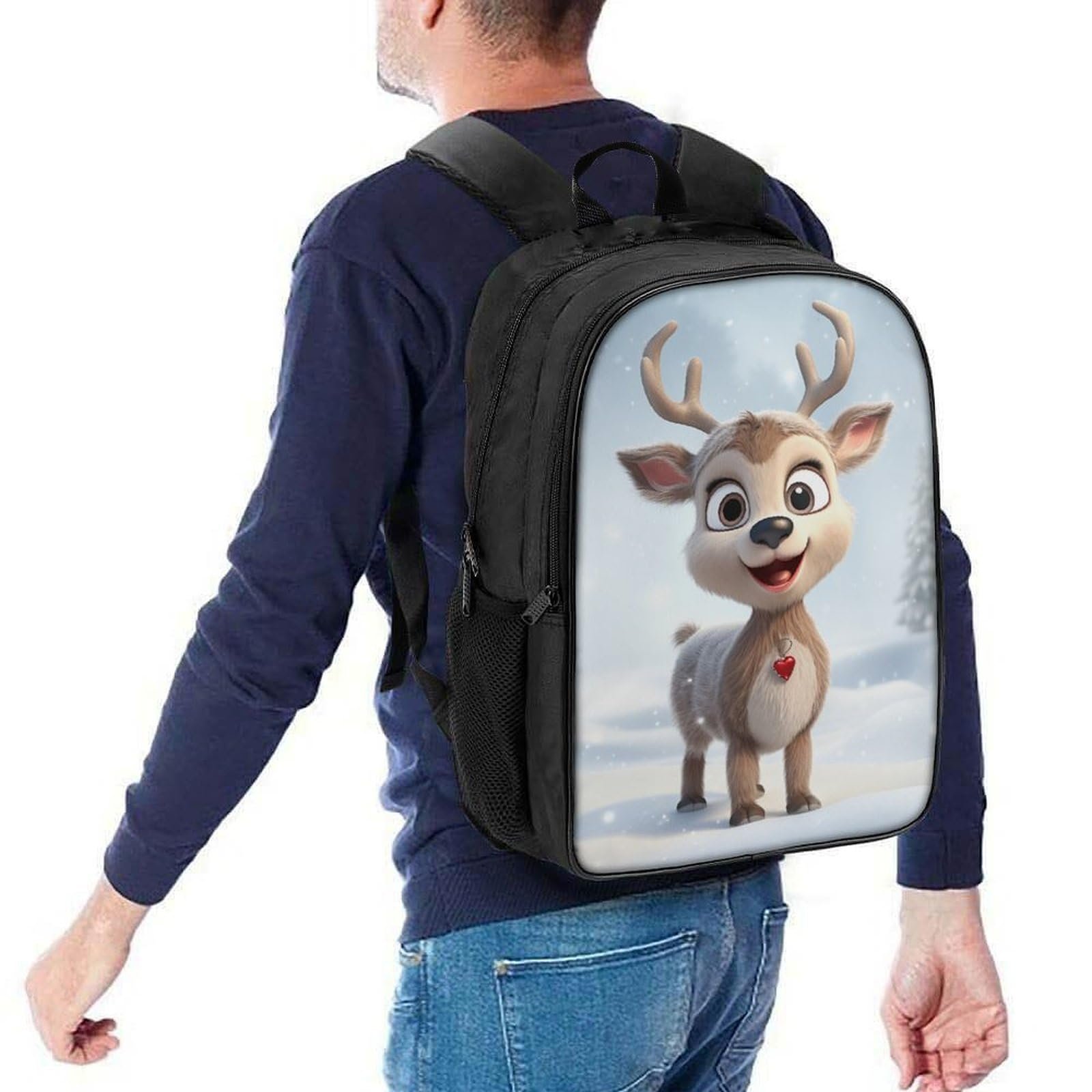 Ранець Deer Шкільний ранець для хлопчиків-підлітків Водонепроникний Рюкзак Шкільна сумка Daypack для чоловіків і жінок Для подорожей, Шкільна сумка 40x28x16 см, фото №5