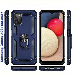 Чeхол-накладка BeCover Military для Samsung Galaxy A03s SM-A037 Blue 707115 - Фото 1