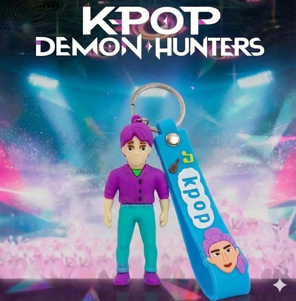 Брелок Saja Boys Саджа бойс Кейпоп охотницы на демонов K-Pop Demon Hunters Huntr/x детский на рюкзак, ключи игрушка 7 см, фото №1