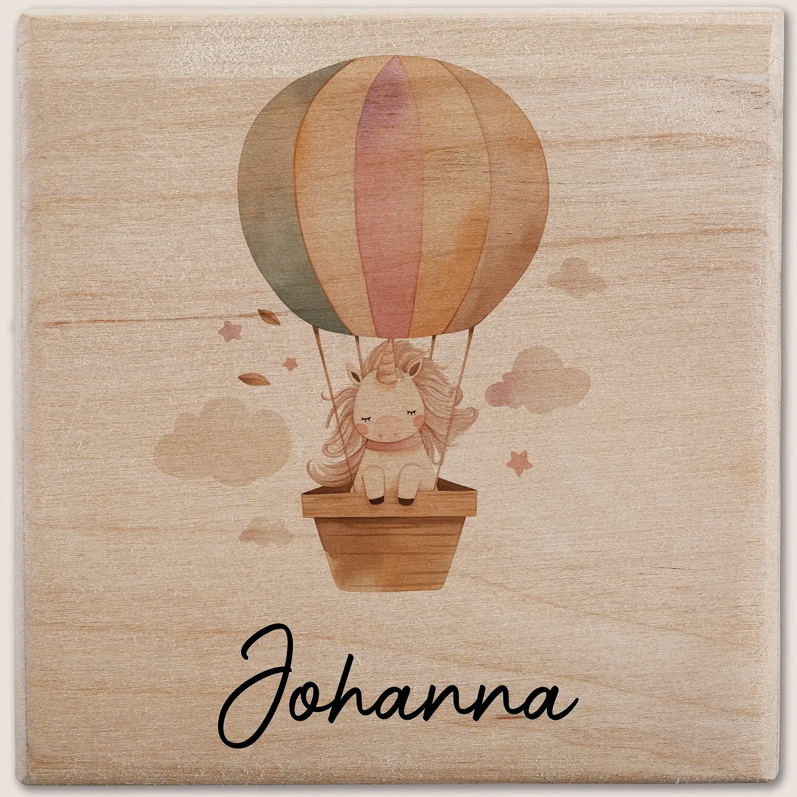 Скарбничка Єдинороги дерев'яна з ключем та замком, фото №2