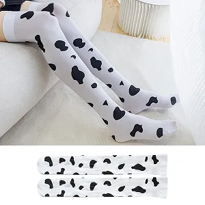 Шкарпетки до коліна з коровами 2 пари One Size synthetic.ua - Фото 1