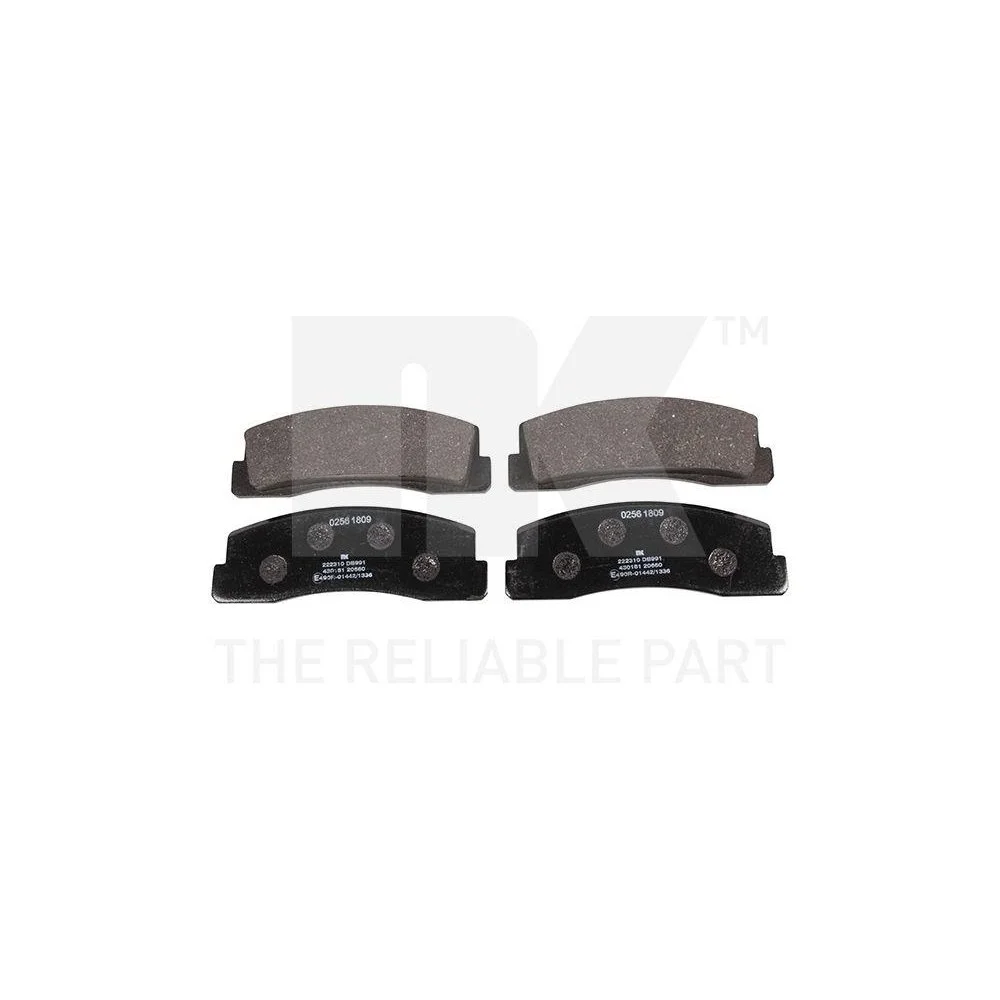 Комплект гальмівних колодок, дискове гальмо NK 222310 для LADA CHEVROLET передня вісь, фото №1 Комплект гальмівних колодок, дискове гальмо NK 222310 для LADA CHEVROLET передня вісь, фото №1