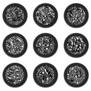 Стрази для DIY манікюру Плоскі скляні з коробкою для зберігання 9 коробок - Фото 1