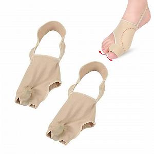 Повязка для коррекции Hallux Valgus TISCH, 2 шт. с пяточным ремешком Разделитель большого пальца стопы Носки Hallux Valgus с гелевой защитой - Фото 1