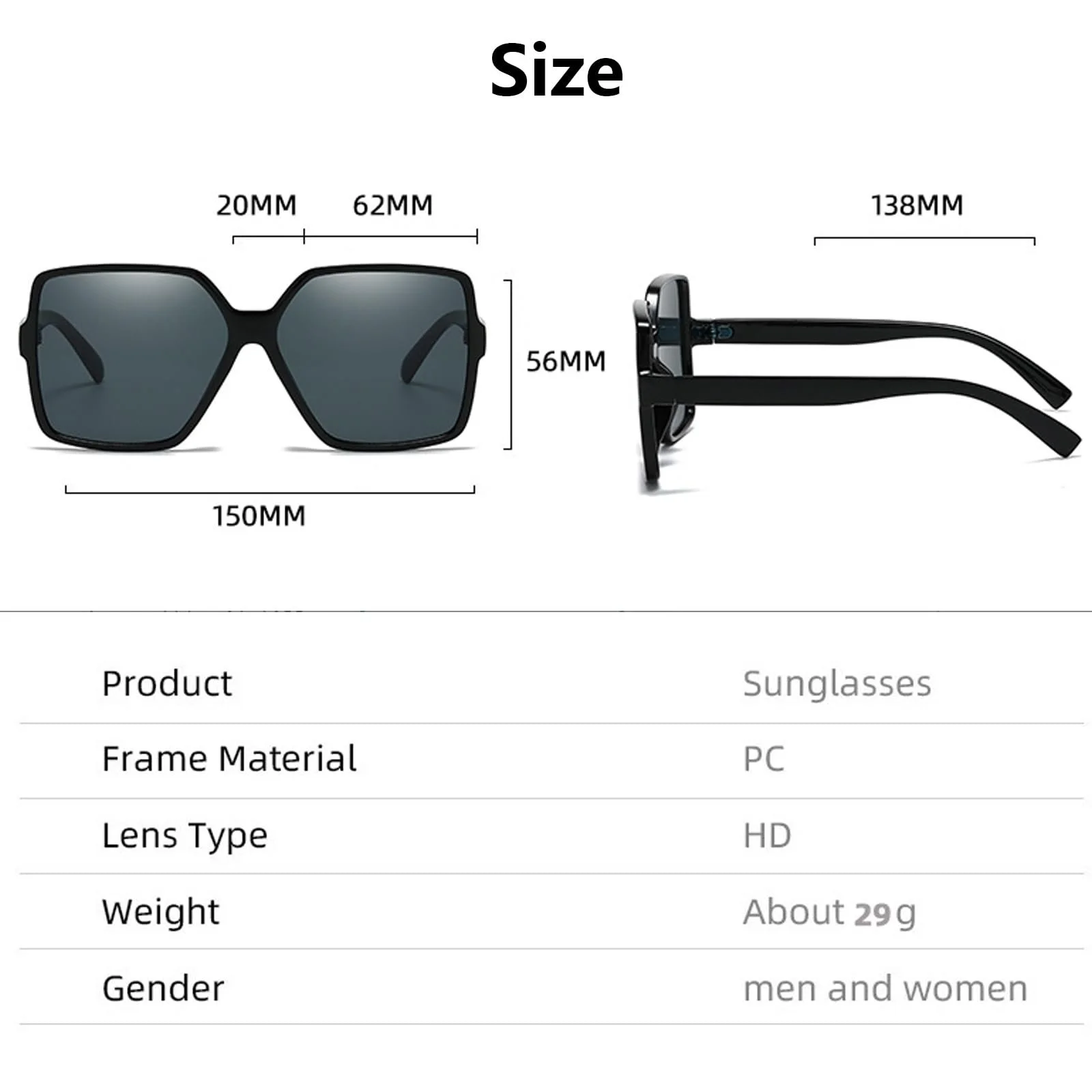 Солнцезащитные очки Прямоугольные Женские Черный / Черепаховый / Черный, 3 шт, фото №2