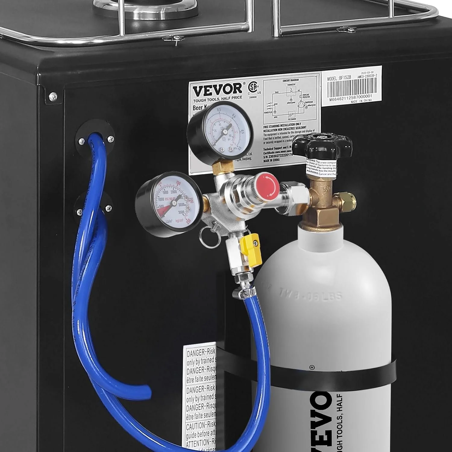 Регулятор тиску VEVOR з подвійним манометром, фото №4 Регулятор тиску VEVOR з подвійним манометром, фото №4