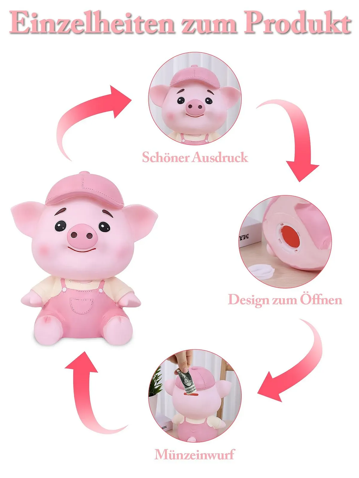 Скарбничка Kawaii Large XXL пластикова, фото №5