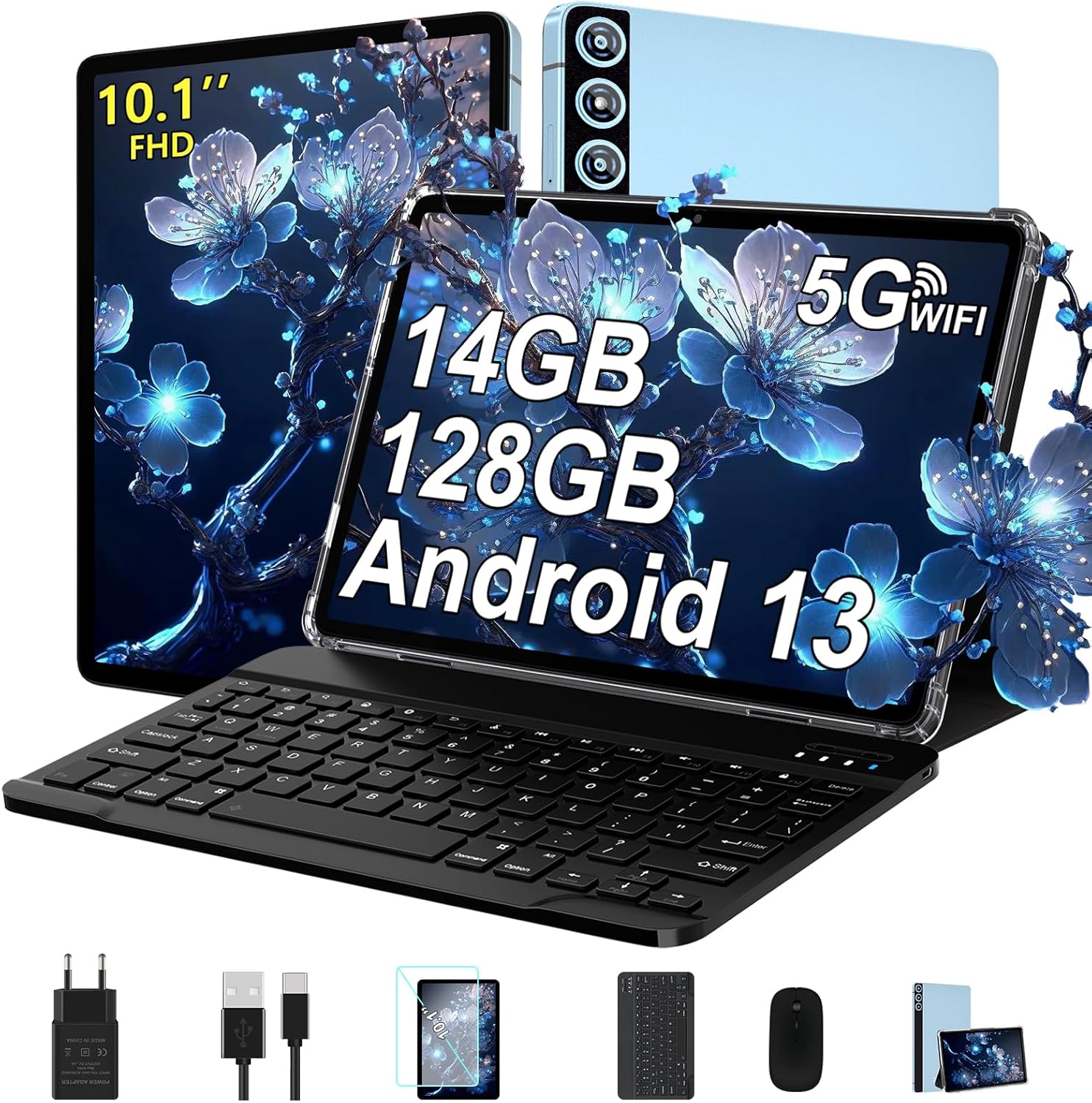 Планшет 10.1" ZIOVO Z118 8+6/128Gb 8 ядер Android 13 8000 mAh Блакитний, фото №1
