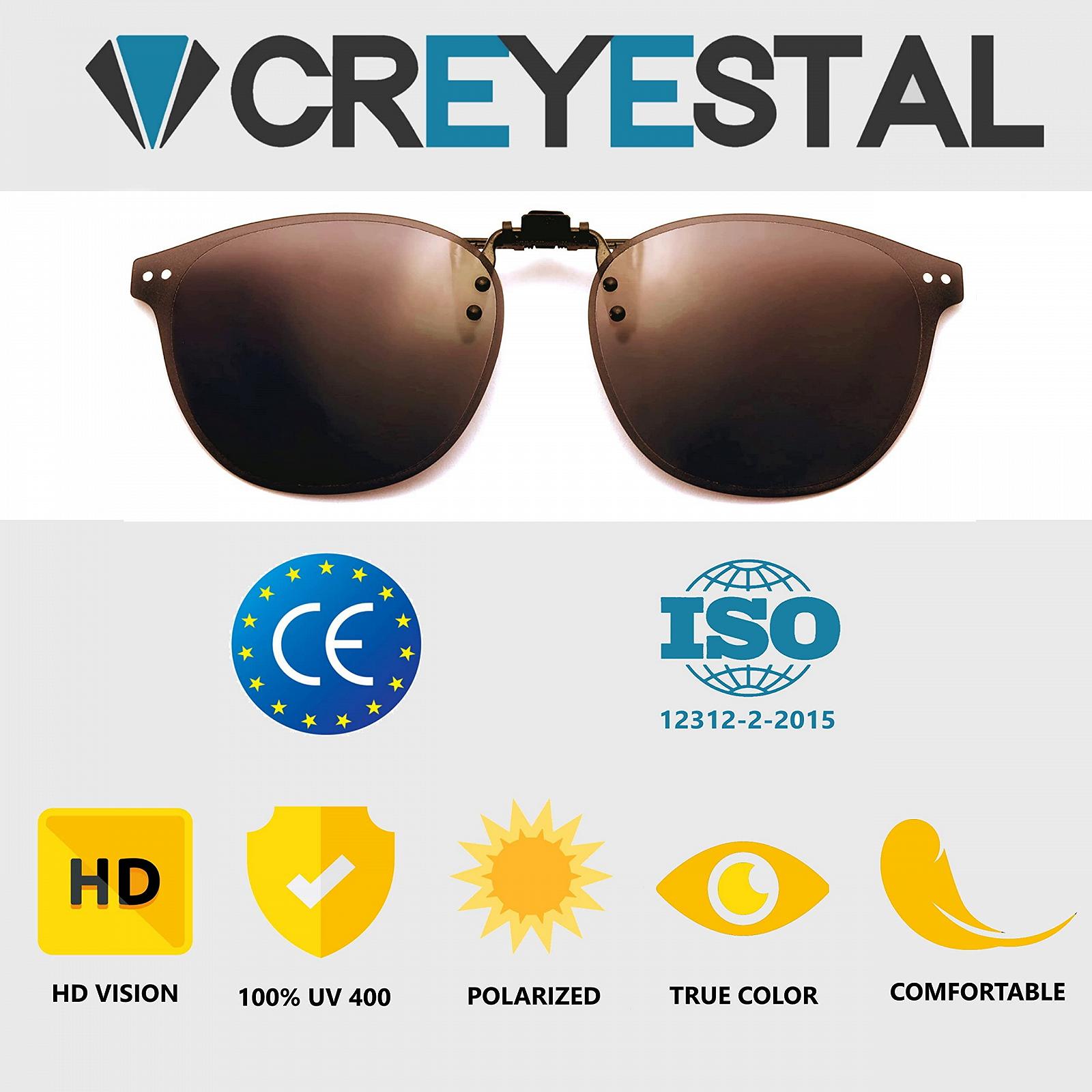 Поляризованные очки-накладки CREYESTAL, клипса, 100% UV400, фото №6 Поляризованные очки-накладки CREYESTAL, клипса, 100% UV400, фото №6