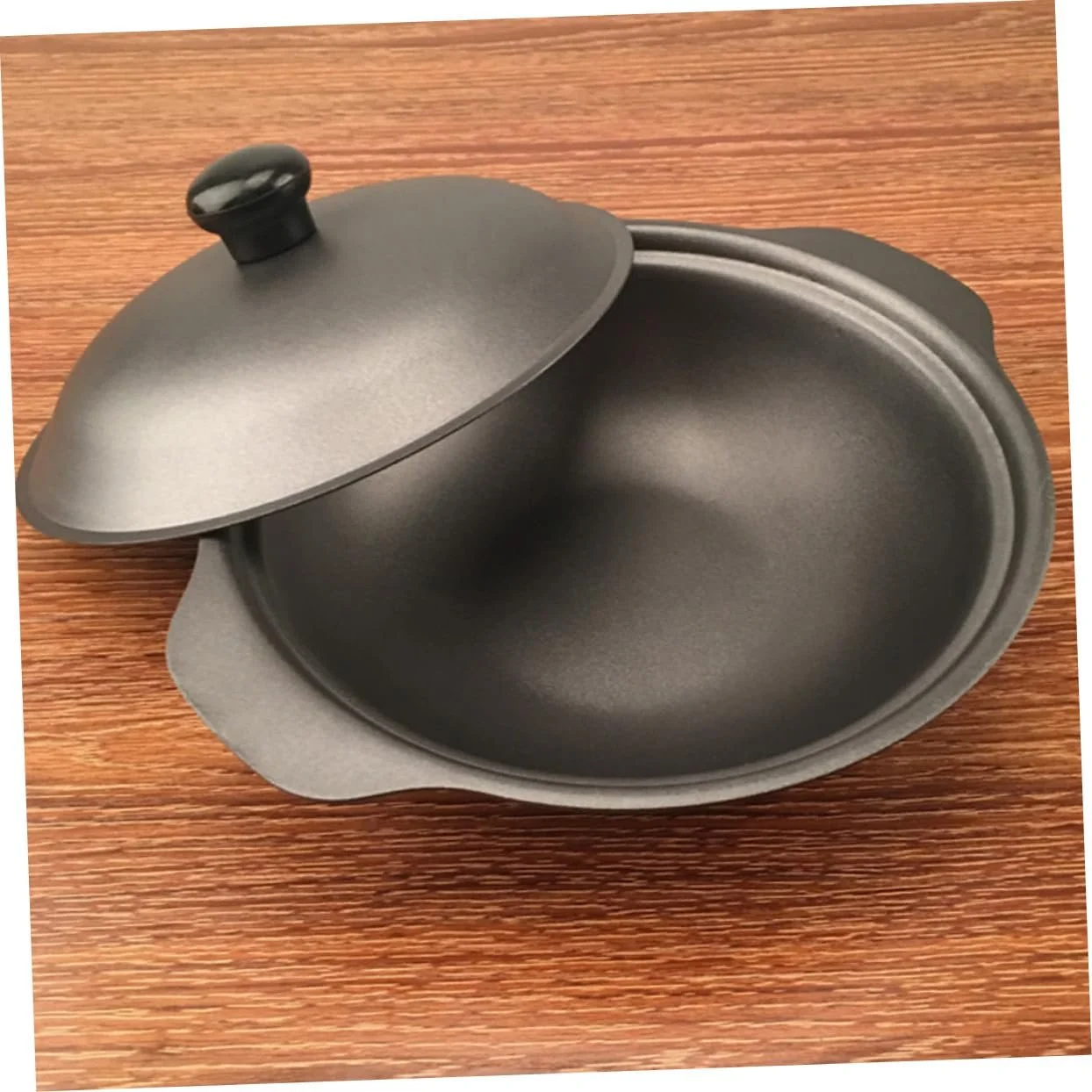 Жаровня Toyvian чугунная эмалированная вентилируемая с крышкой, фото №9