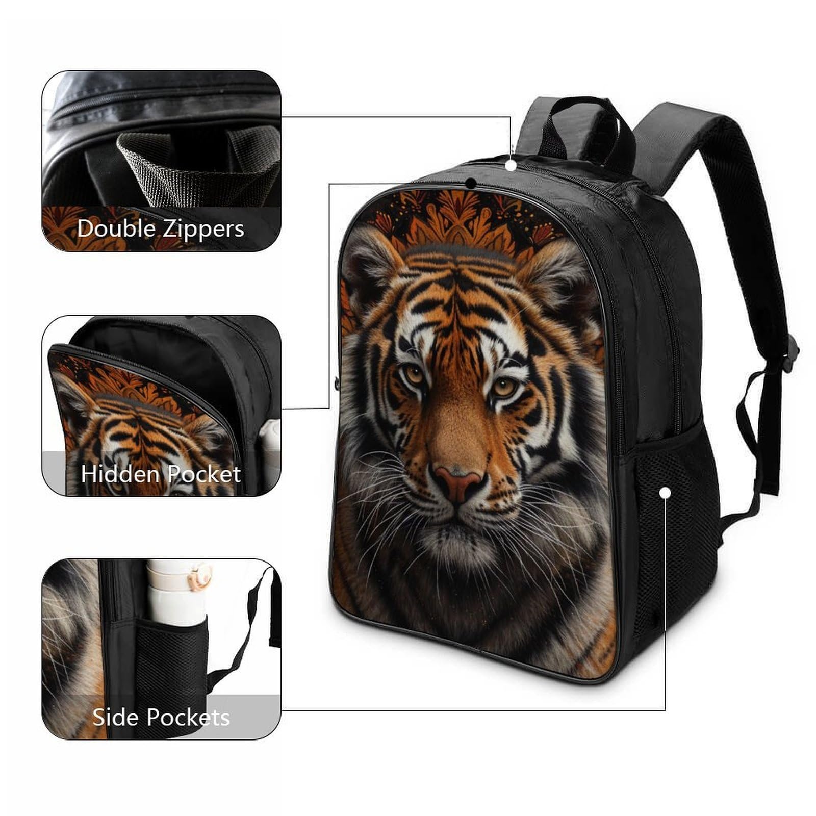 Рюкзак шкільний Tiger RSIUUODNF 40x28x16см, фото №3