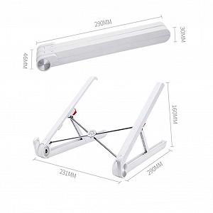 Підставка для ноутбука складана з міцного матеріалу Легка мобільна synthetic.ua - Фото 1