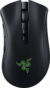 Ігрова бездротова миша Razer DeathAdder V2 Pro / Bluetooth / Радіоканал / USB / Razer Focus+ / 20000 DPI / 8 кнопок / RGB підсвітка / Знімний кабель / Чорна - Фото 1